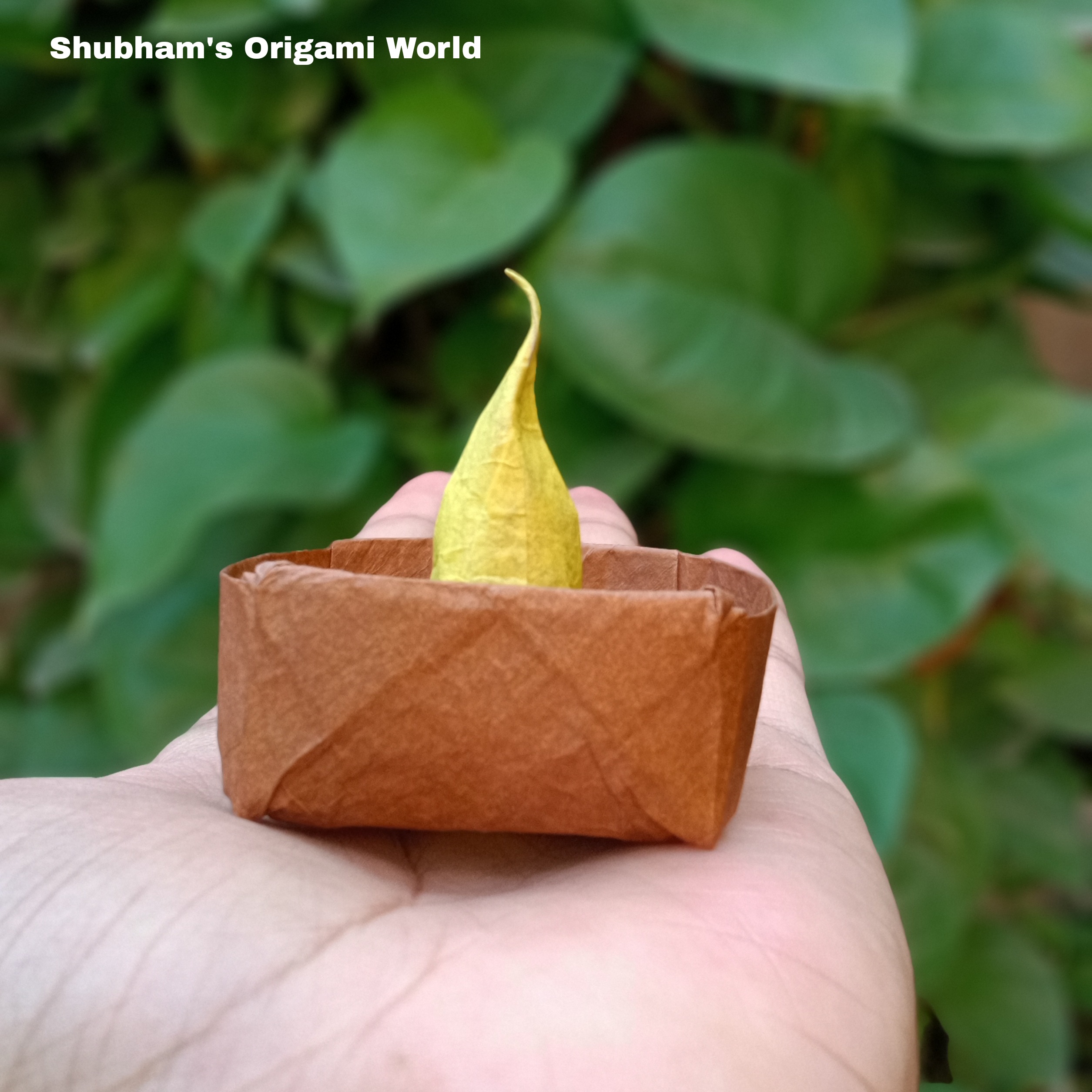 Origami Diya by Shubham Mathur