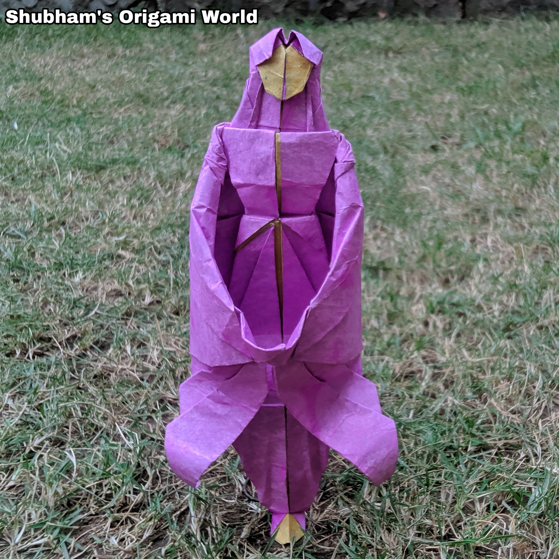 Origami Japanese Girl designed by Shubham Mathur