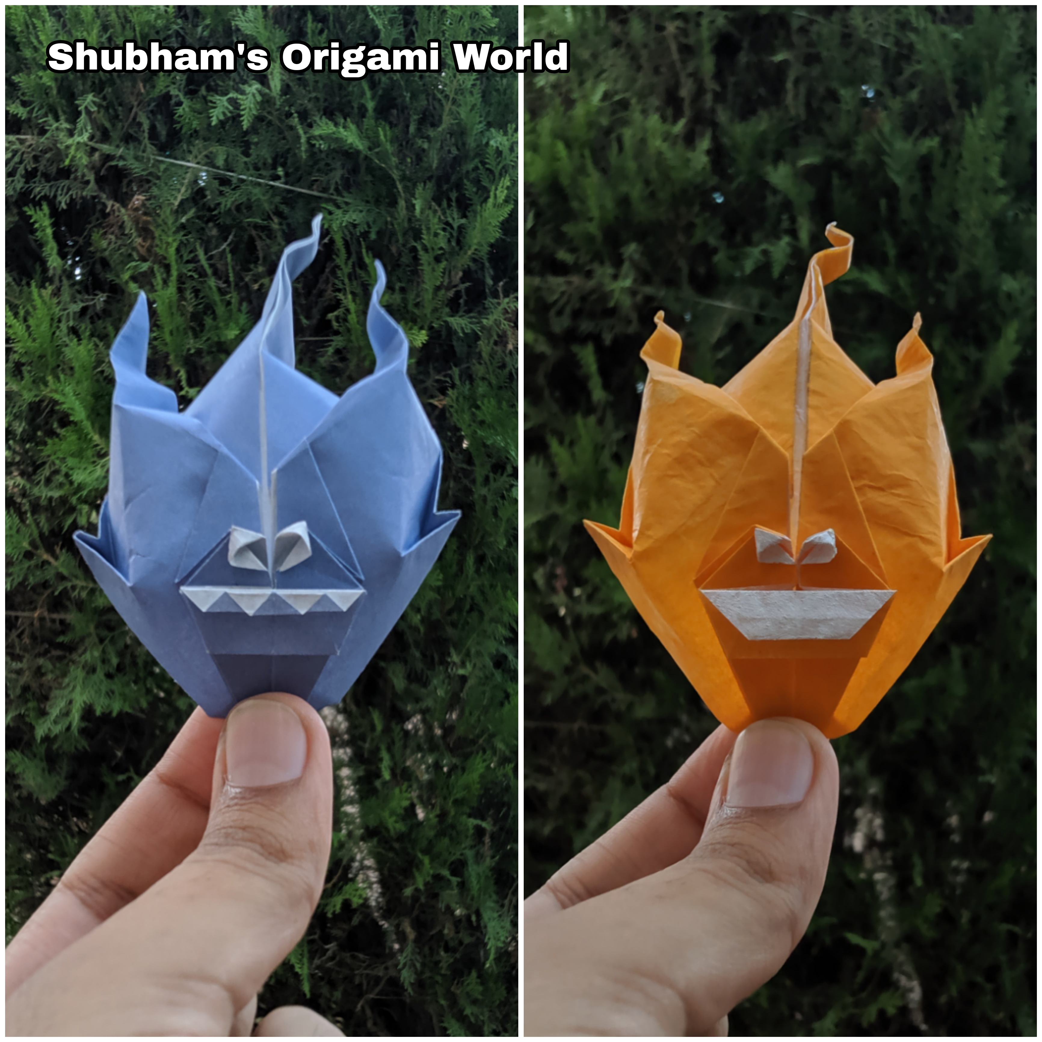 Origami Fire ball designed by Shubham Mathur.jpg